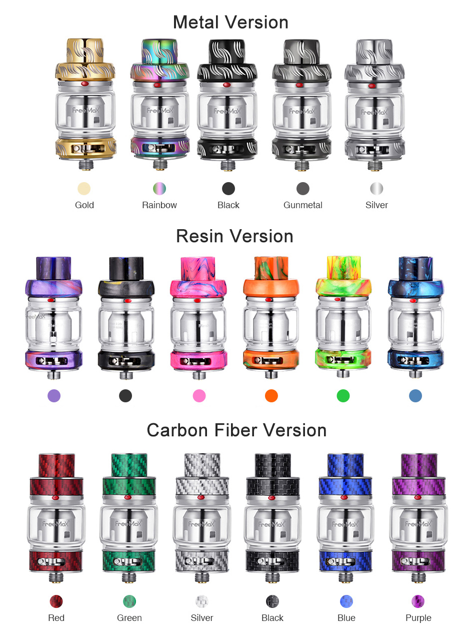 Freemax Mesh Pro Subohm Tank Colors