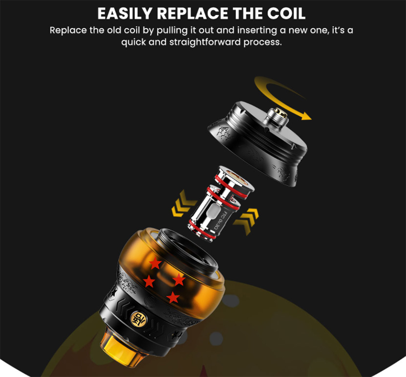 Fumytech Dragon Ball Sub Ohm Tank Easy to Replace Coil