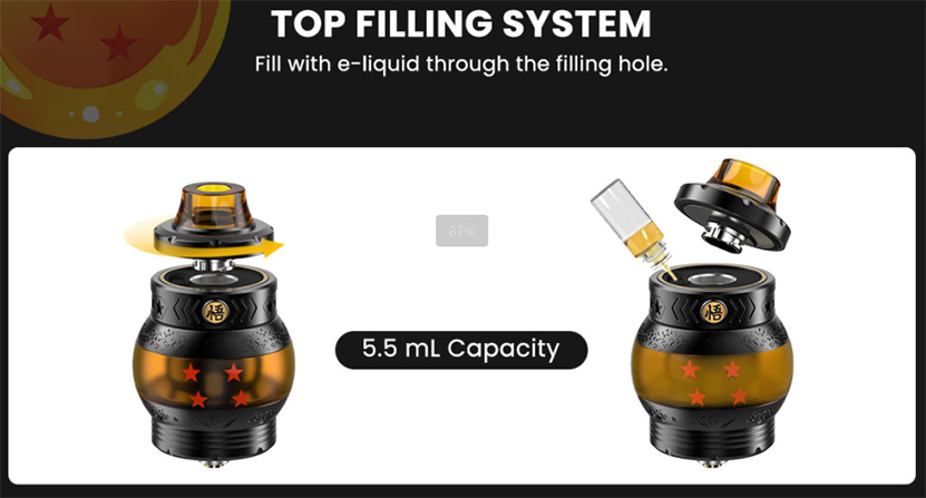 Fumytech Dragon Ball Sub Ohm Tank Top Filling