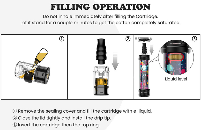 Fumytech Hookah Air Mini Cartridge Easy Filling