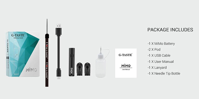 G Taste Mimo Kit 450mah 1 3ml Pod System Kit