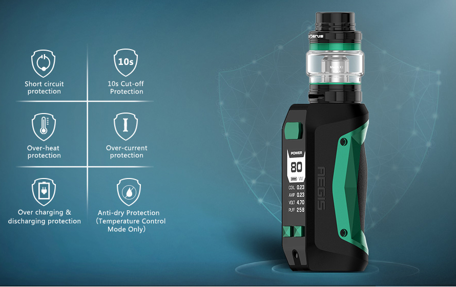 GeekVaep Aegis Mini Vape Starter Kit Features 3