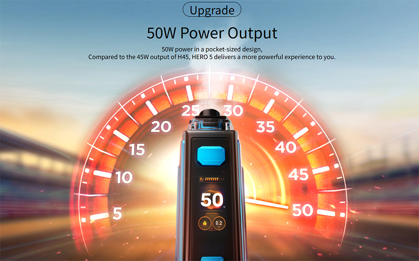 GeekVape Aegis Hero 5 Kit 50W Power Output