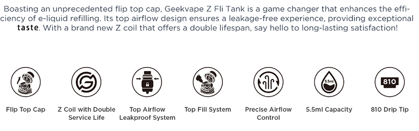 GeekVape Z Fli Tank Features