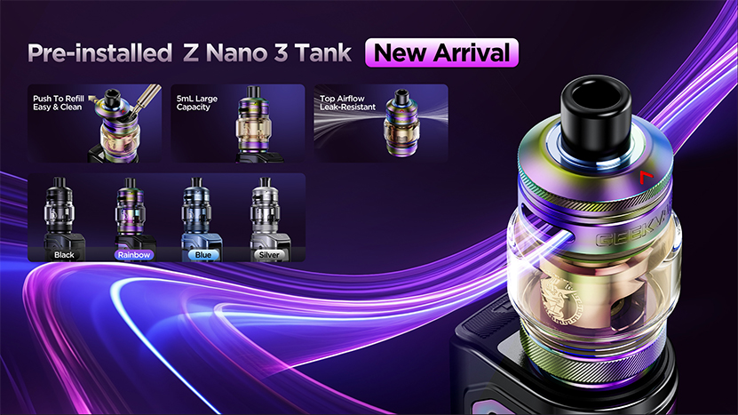 GeekVape Z Nano 3 Tank Features
