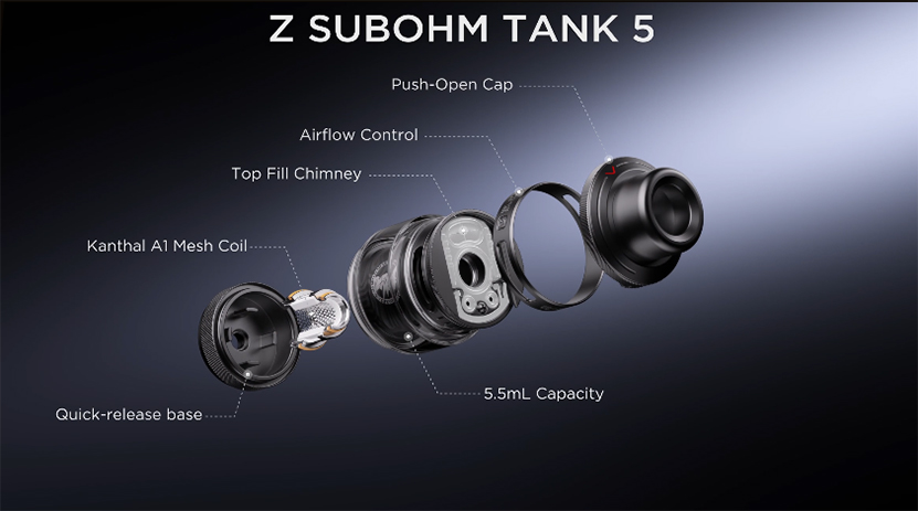 GeekVape Z Subohm Tank 5 Struture