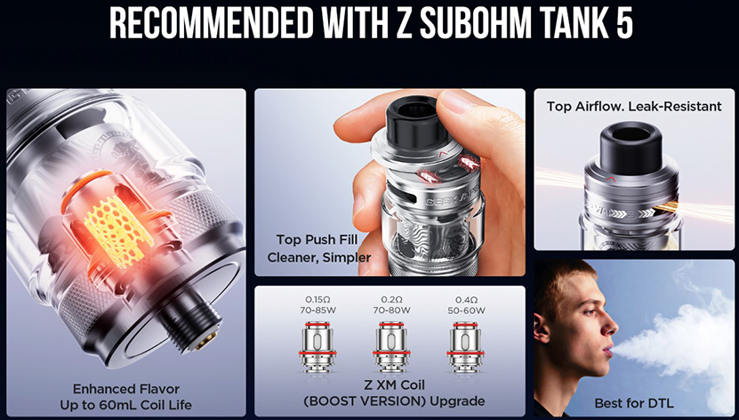 Geekvape Aegis Solo 5 Kit with Z Subohm Tank 5