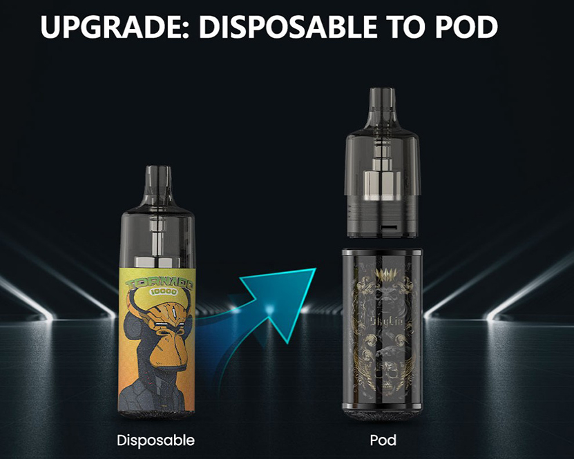 Gobar Skylin Pod Tornado Kit Disposable to Pod