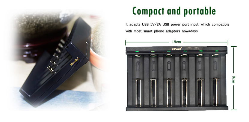 Golisi Needle 6 Charger Feature 2