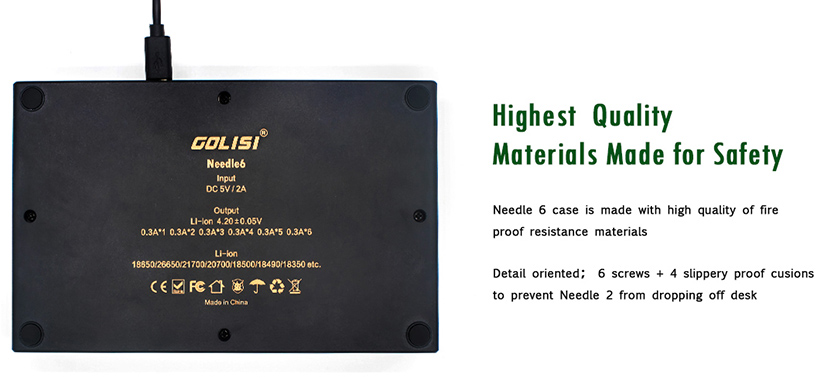 Golisi Needle 6 Charger Feature 4