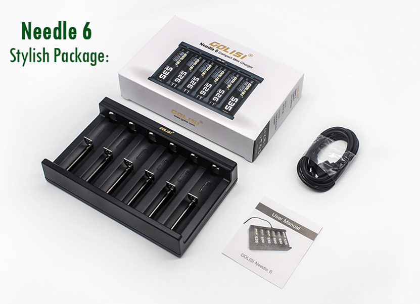 Golisi Needle 6 Charger Package