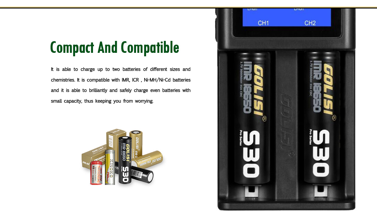 Golisi S2 Charger Compact and Compatible
