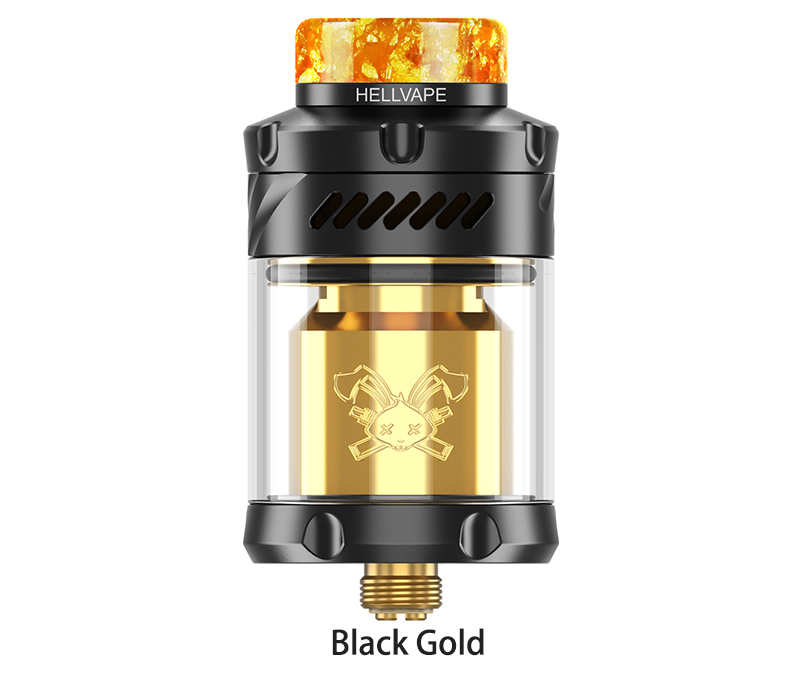 Hellvape Dead Rabbit 3 RTA 6th Anniversary Edition Black Gold