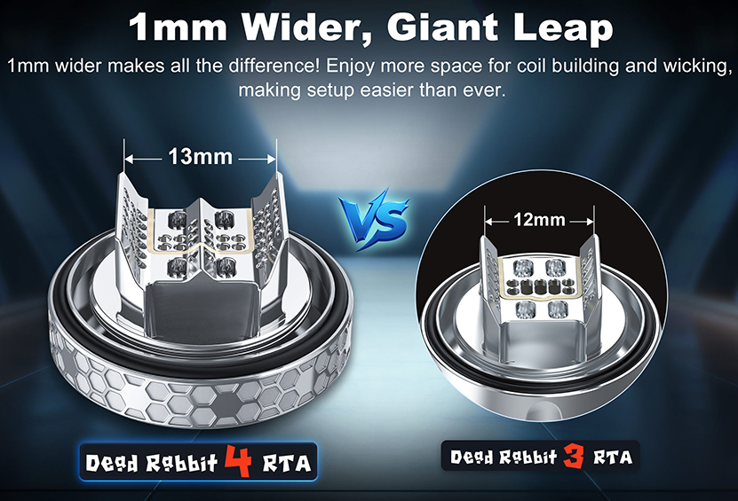 Hellvape Dead Rabbit 4 RTA 1mm Wider