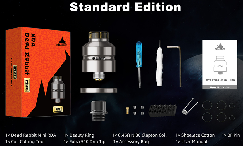 Hellvape Dead Rabbit Mini RDA Package
