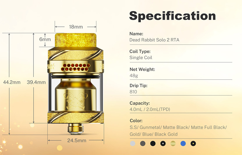Hellvape Dead Rabbit Solo 2 RTA Spec