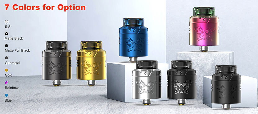 Hellvape Dead Rabbit Solo RDA Colors Available