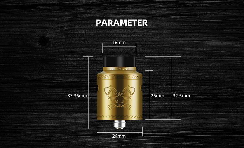 Hellvape Dead Rabbit V2 BF RDA Size