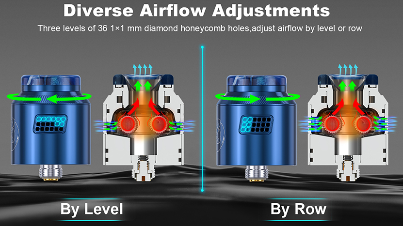 Hellvape Drop Dead 2 RDA Diverse Airflow Adjustment