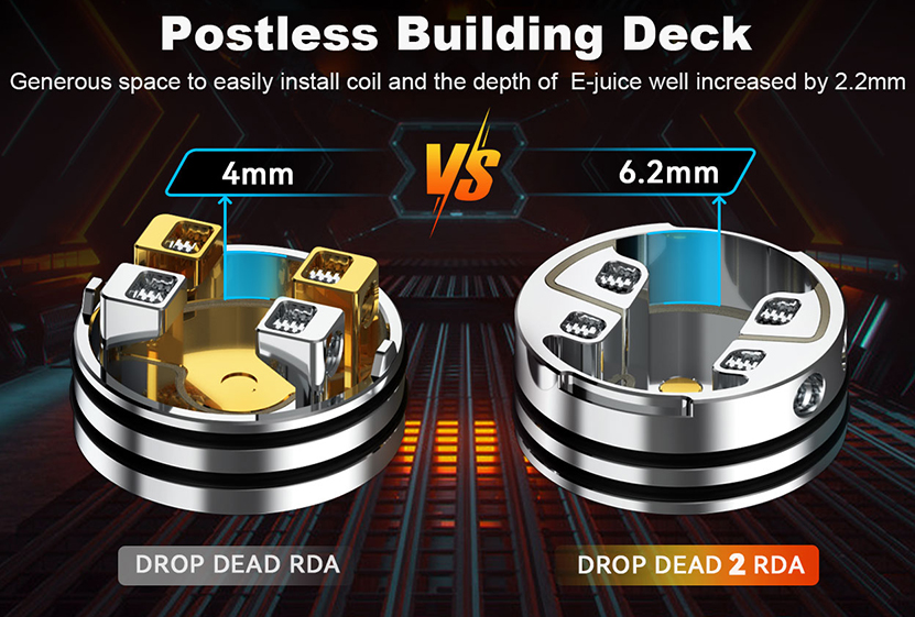 Hellvape Drop Dead 2 RDA Postless Building Deck
