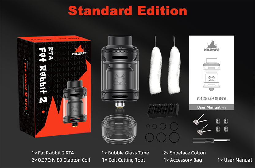 Hellvape Fat Rabbit 2 RTA Package