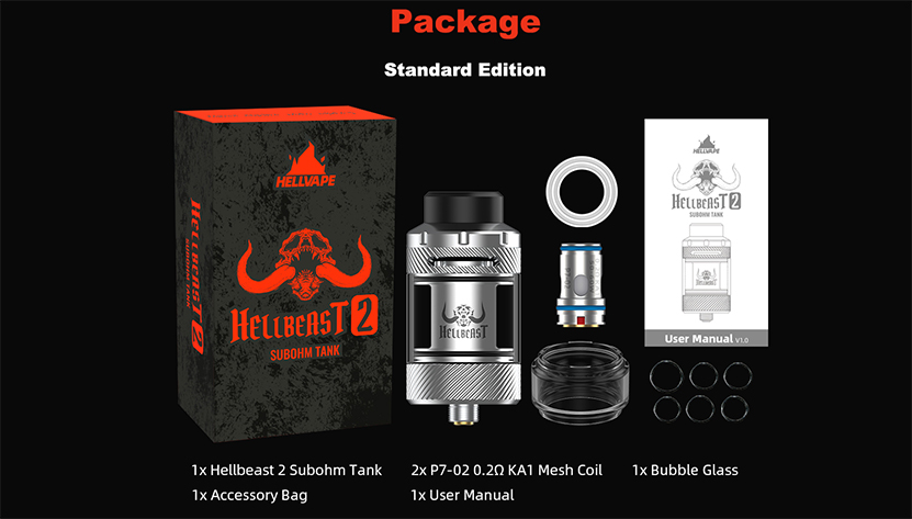 Hellvape Hellbeast 2 Sub Ohm Tank Package
