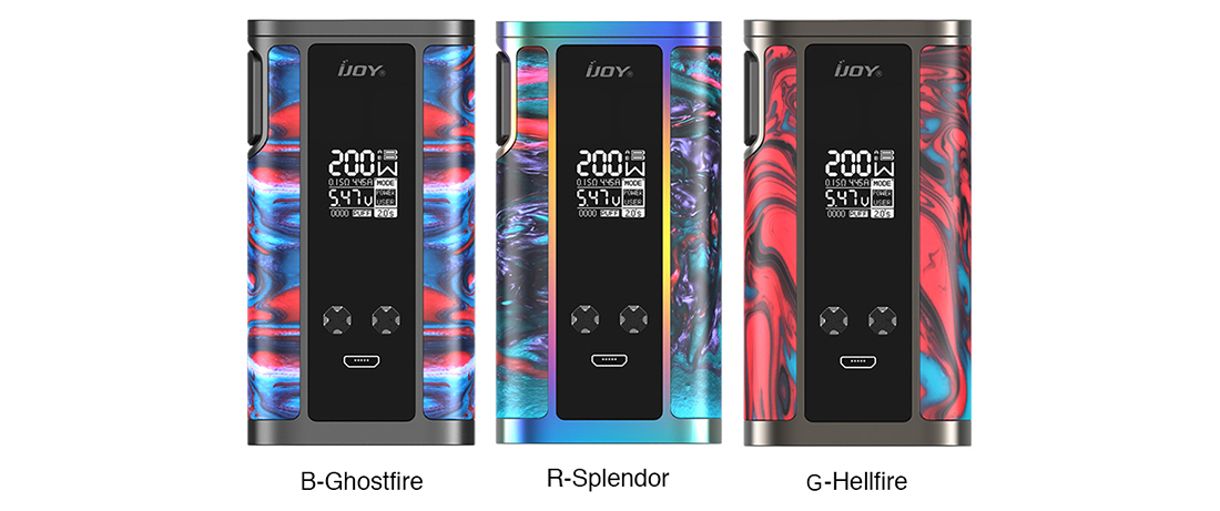 IJOY Captain Resin Mod Colors