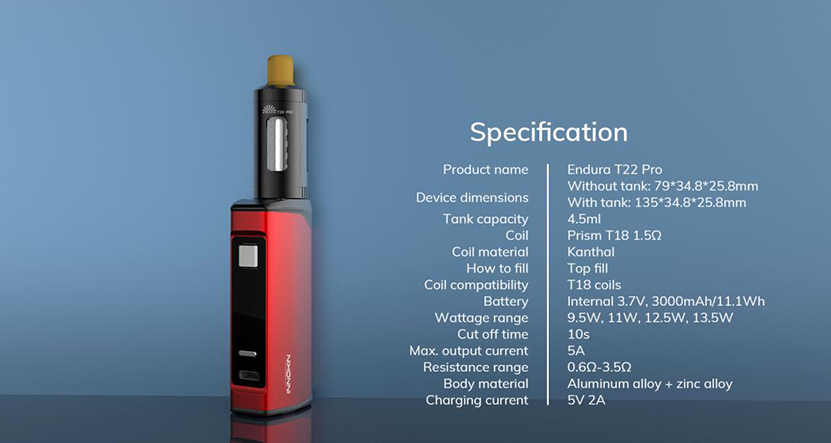 Innokin Endura T22 Pro Kit Feature 6