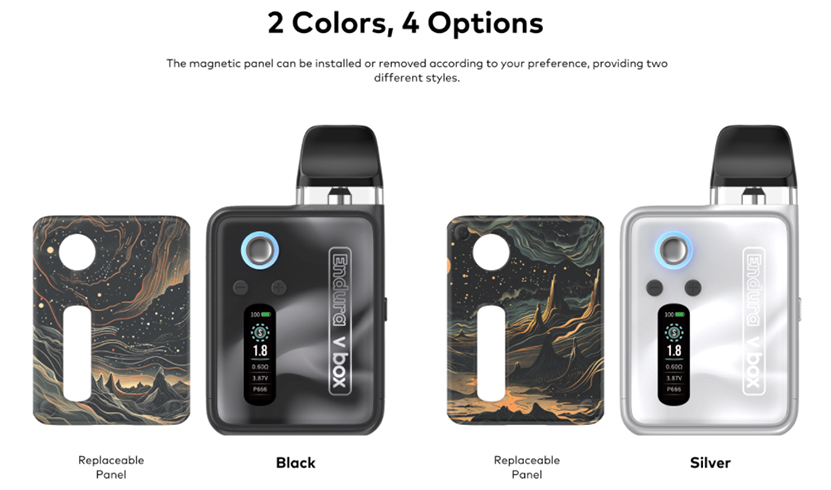 Innokin Endura V Box Kit Colors with Panels