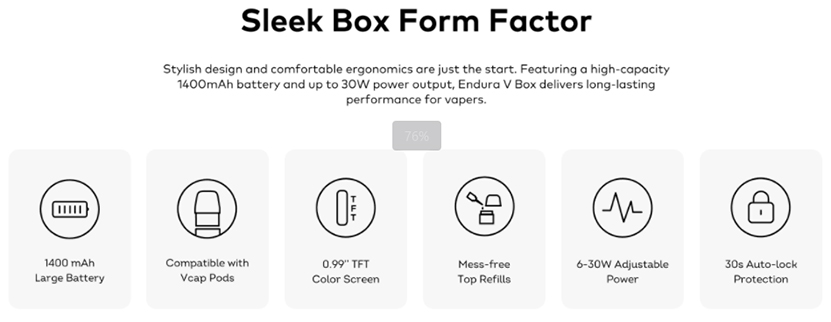 Innokin Endura V Box Kit Features