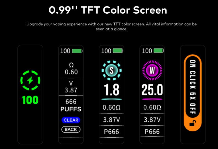 Innokin Endura V Box Kit TFT Color Screen
