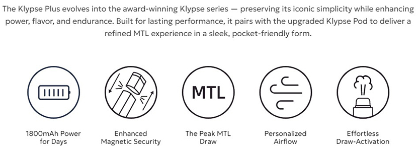 Innokin Klypse Plus Kit Features