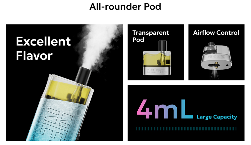 Innokin Nemo Pod System Kit Airflow Adjustment