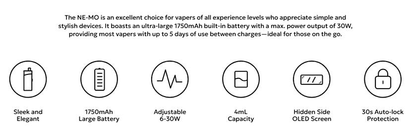 Innokin Nemo Pod System Kit Features