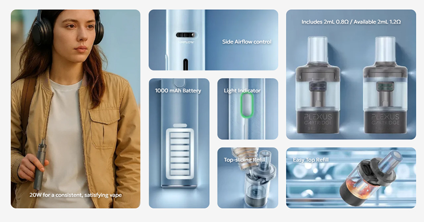 Innokin Plexus GO Kit Features