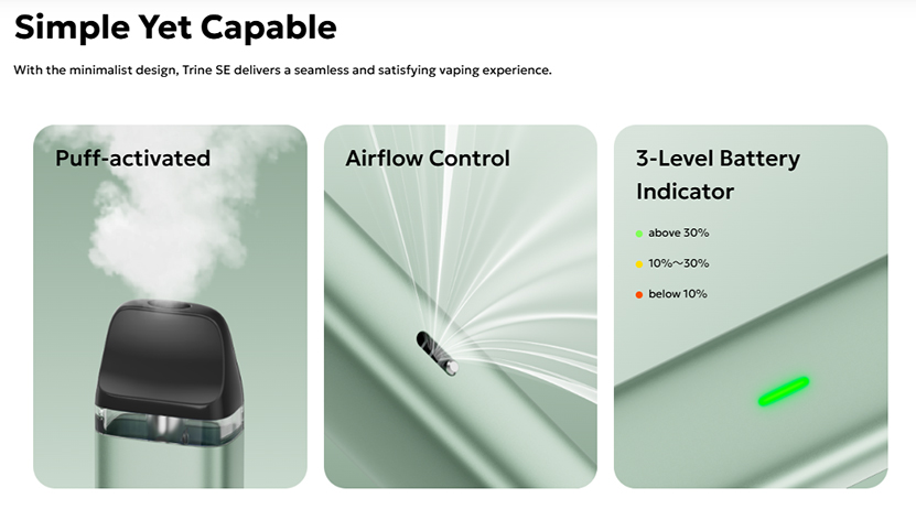 Innokin Trine SE Kit Airflow