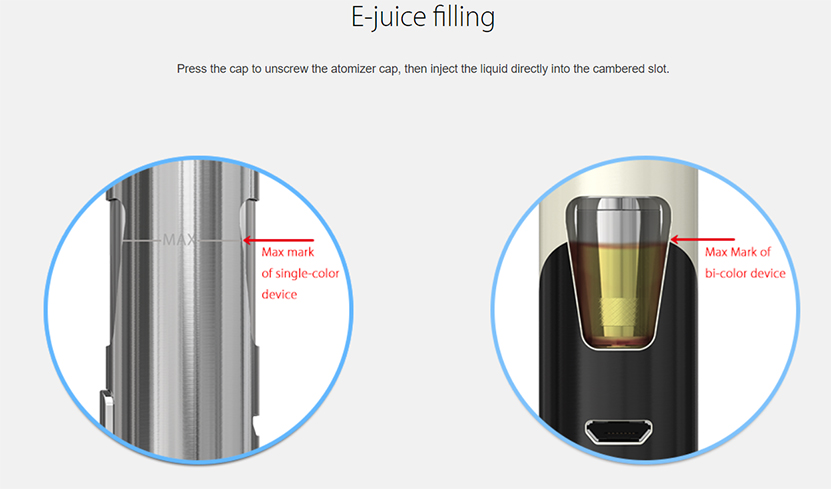 Joyetech eGo AIO Kit Filling