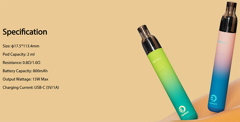 Joyetech eGo Nano Kit specs
