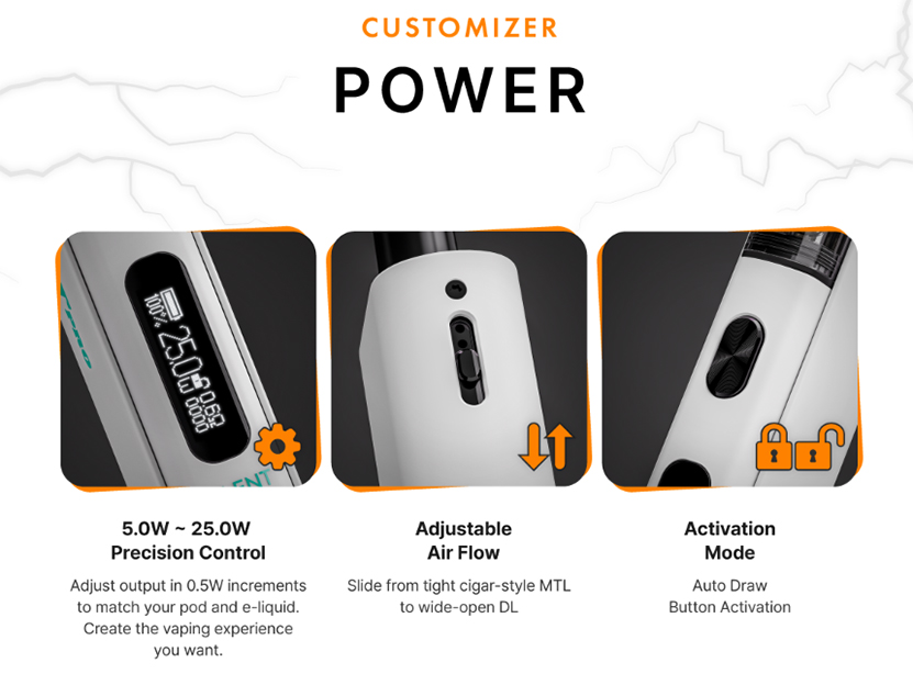 Justfog Glent Pro Kit 25W Max
