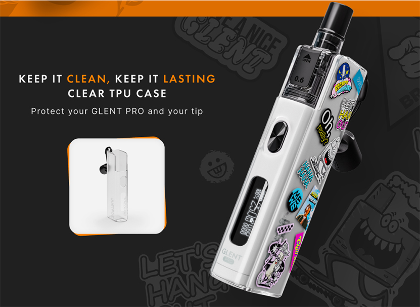 Justfog Glent Pro Kit Clear TPU Case