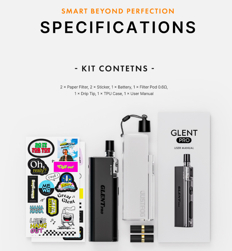 Justfog Glent Pro Kit Package