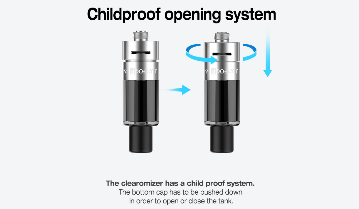 Justfog P16A Clearomizer Features 03