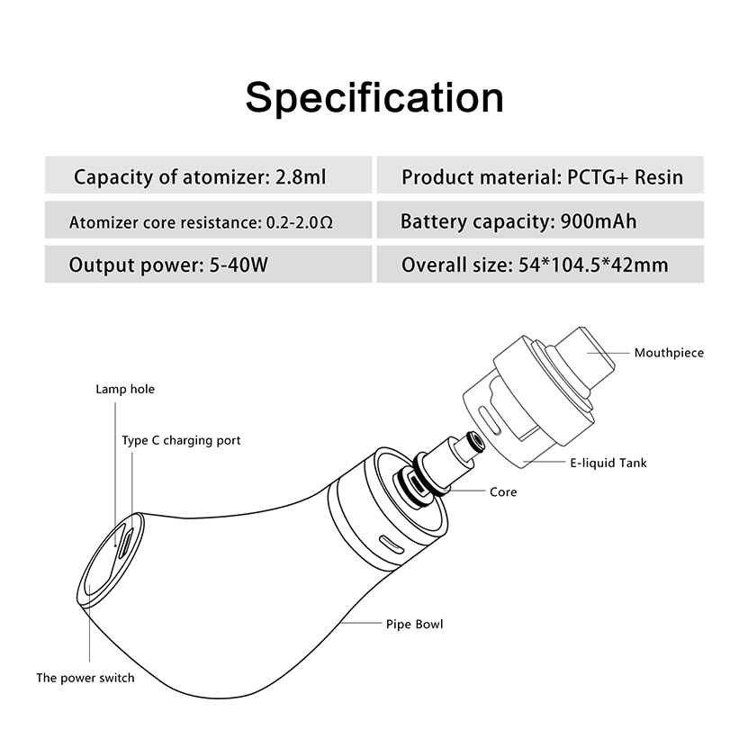 Kamry GT ePipe Kit specification