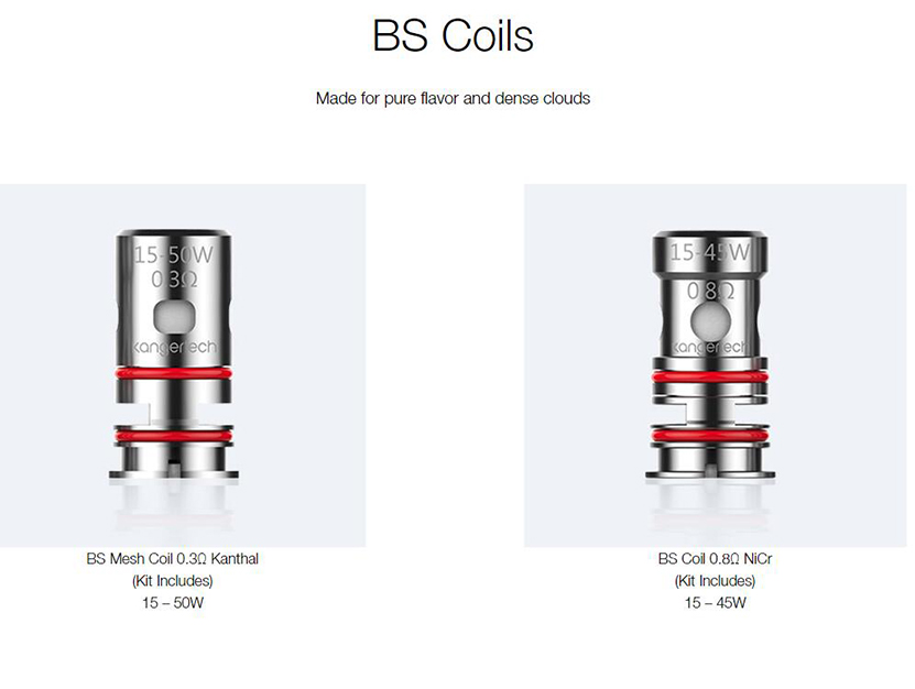 Kanger BS Coil for pure and dense clouds