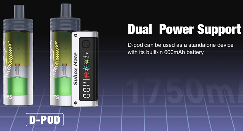 Kanger Subox Mate D-Pod Disposable Vape Dual Power