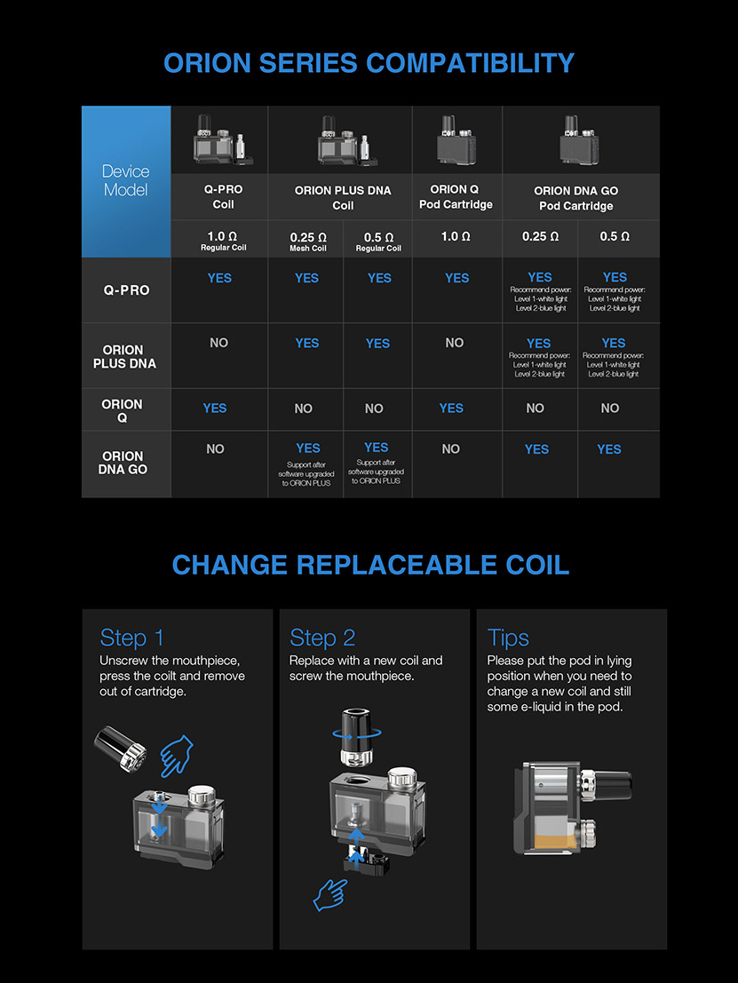 Lost Vape Orion Q-PRO Pod Kit Feature 2