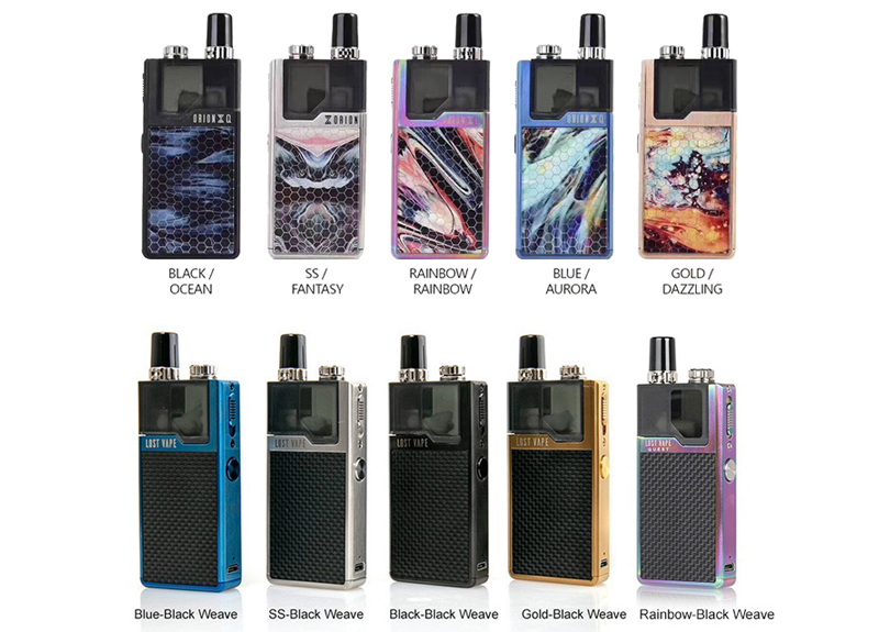 Lost Vape Orion Q Kit Colors