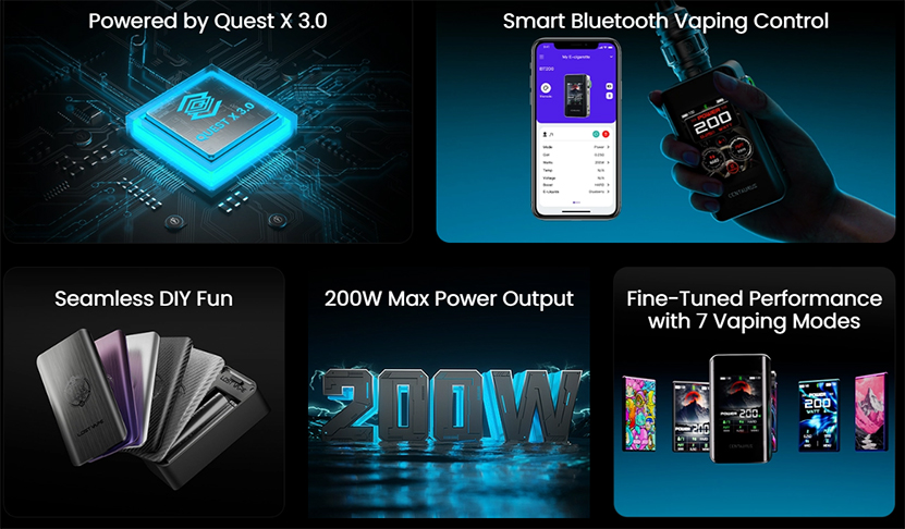Lost Vape Centaurus BT200 Kit Features