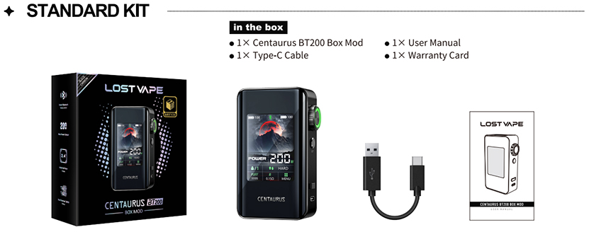 Lost Vape Centaurus BT200 Mod Package