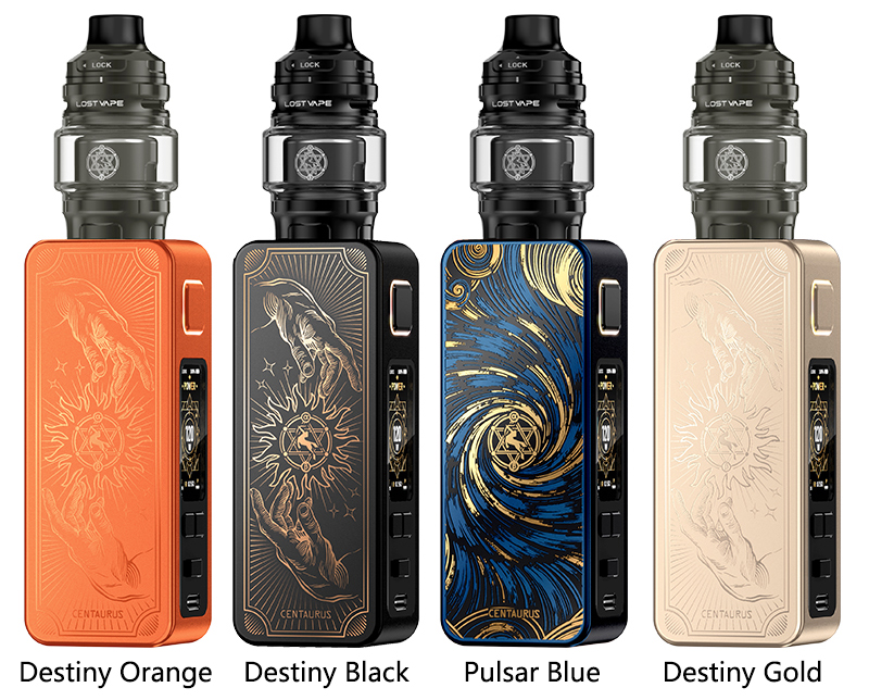 Lost Vape Centaurus M120 Kit with Centaurus Sub Ohm V2 Tank Colors